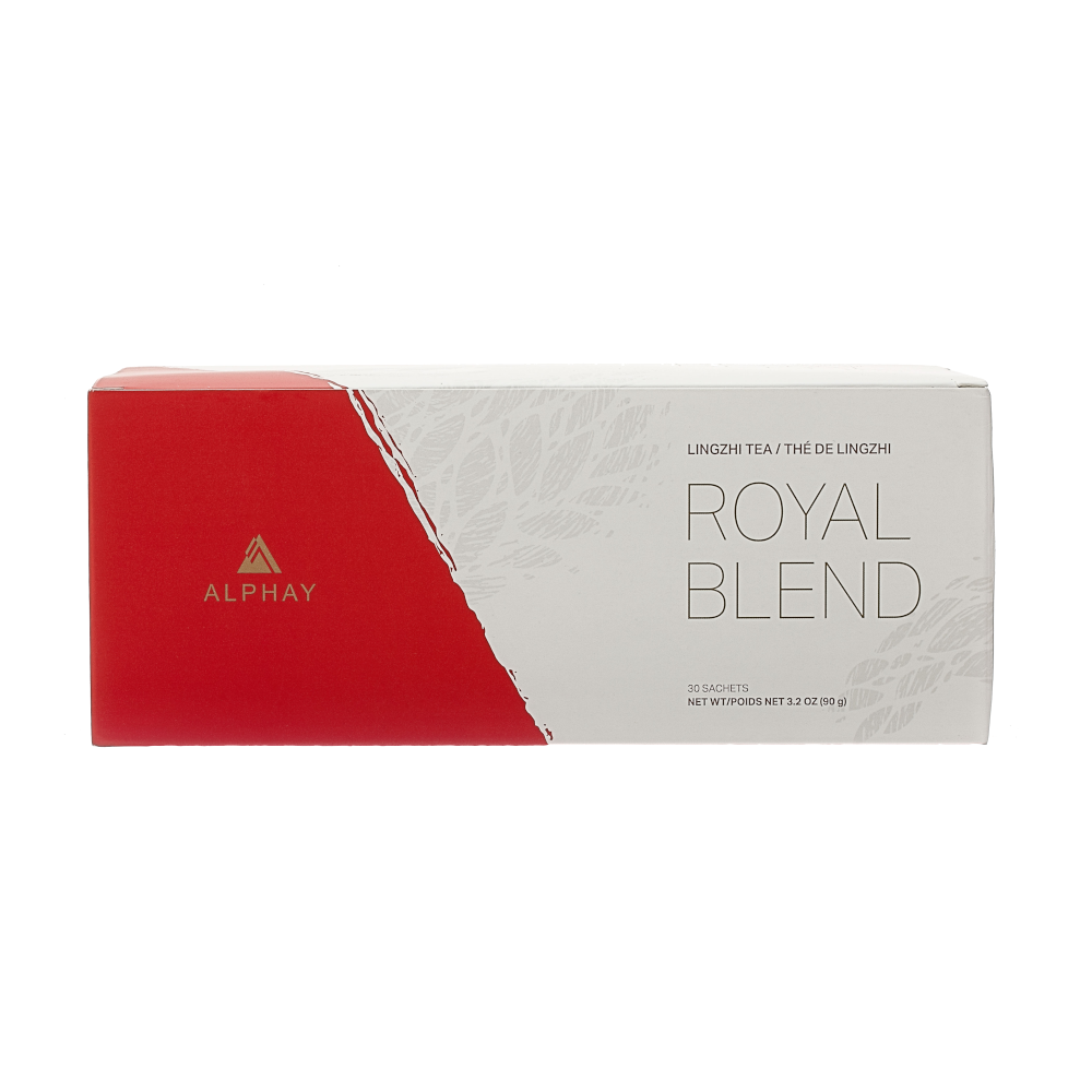 ROYAL BLEND | Antioxidant Rich Black Tea with Organic 5-Mushroom Extract | 30 Packets